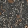 Organics Black And Copper Wallpaper