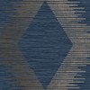 Serenity Geo Navy And Copper Wallpaper