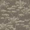 Serene Seedhead Taupe And Gold Wallpaper