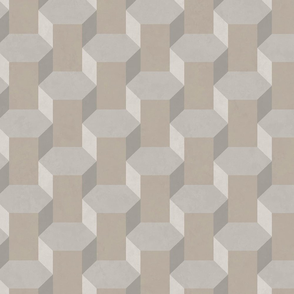 Vintage Geometrics Neutral Wallpaper