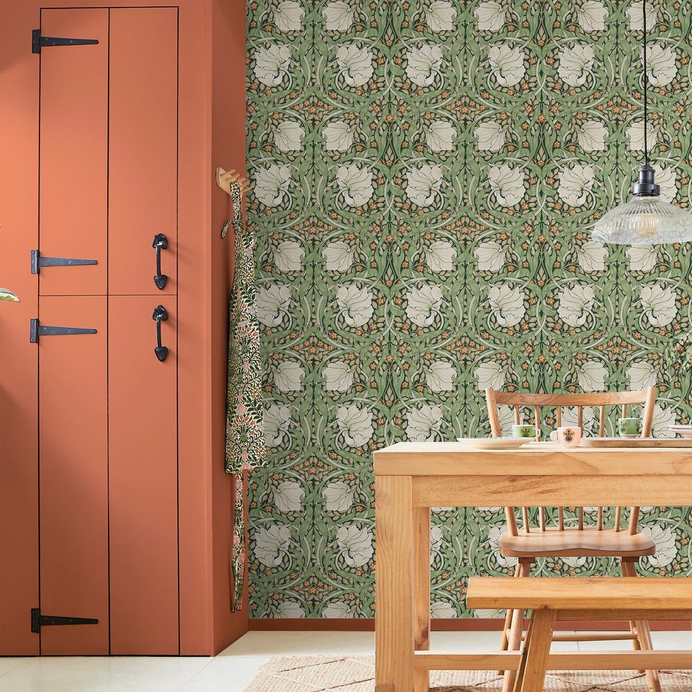 Pimpernel Green Wallpaper