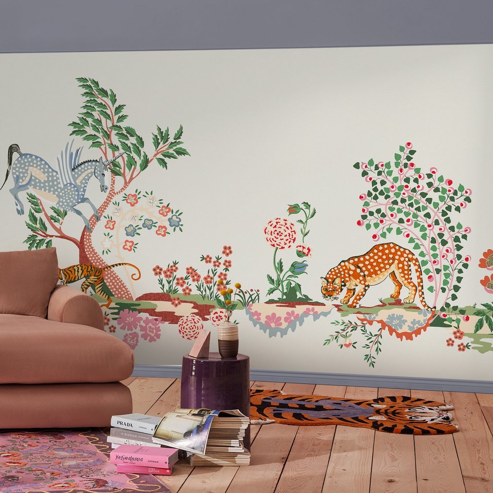 Painted Kingdom Cream Bespoke Mural