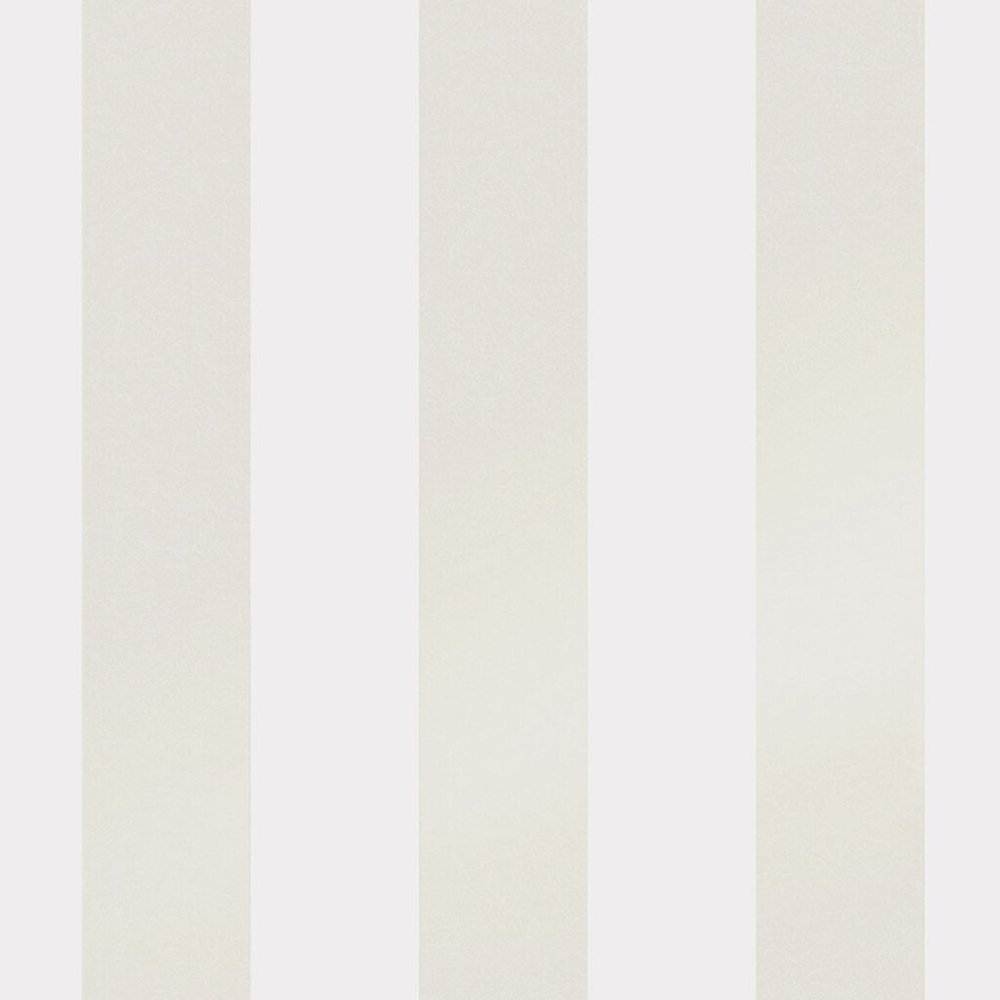 Laura Ashley Lille Pearlescent Stripe White Wallpaper