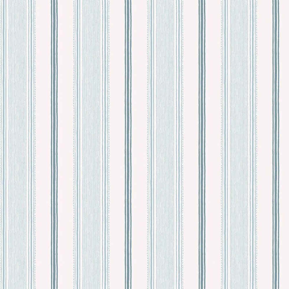 Laura Ashley Heacham Stripe Seaspray Wallpaper