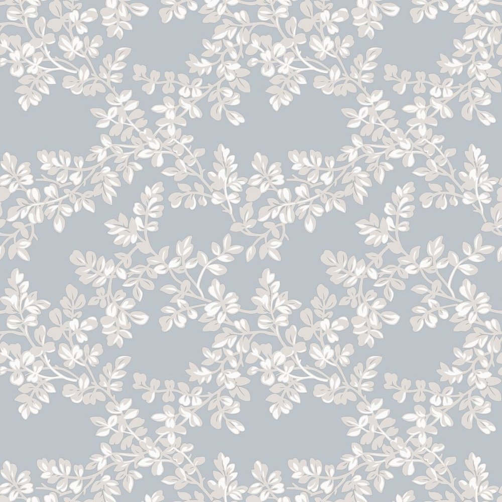 Laura Ashley Burnham Pale Seaspray Wallpaper