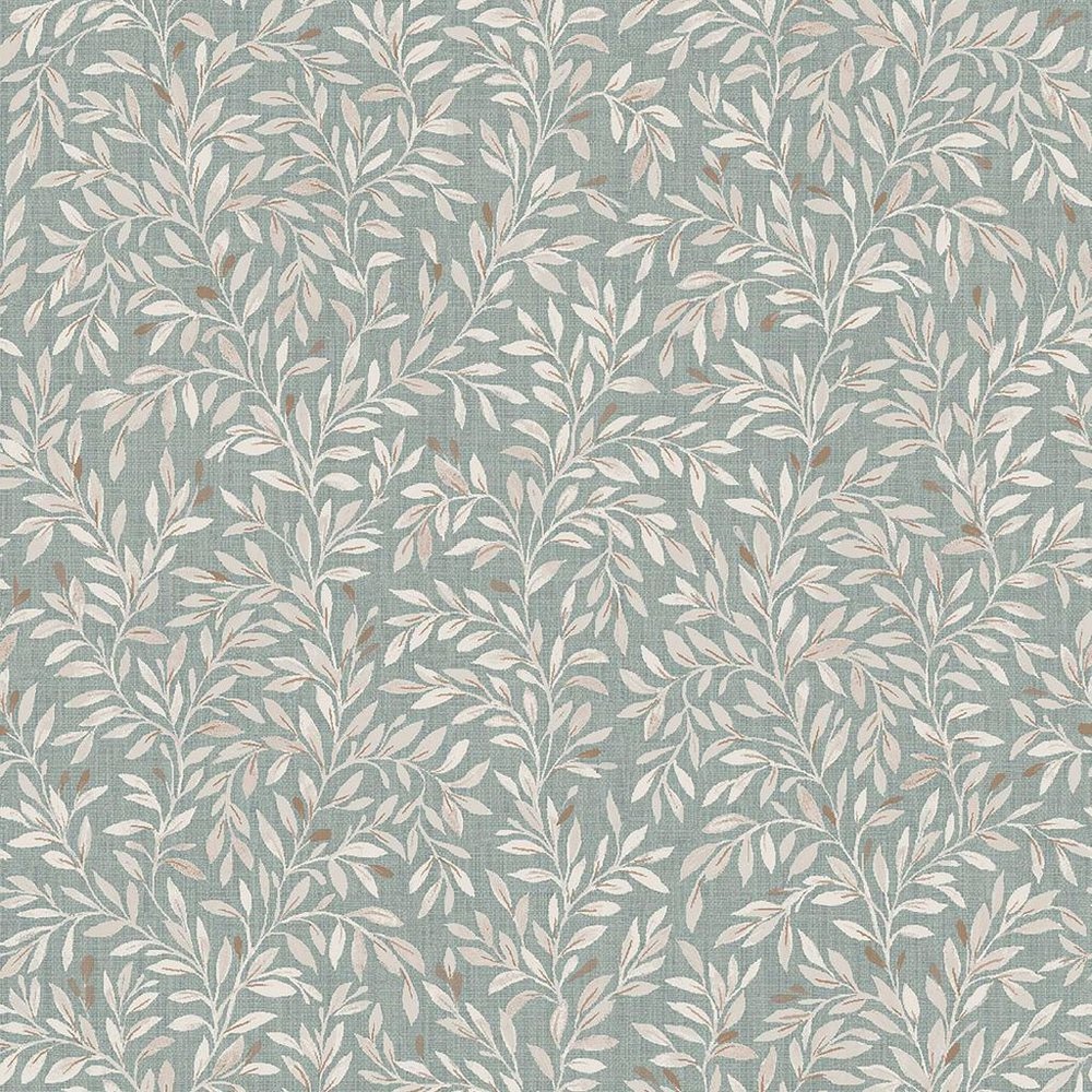 Next Ditsy Leaf Duck Egg Wallpaper