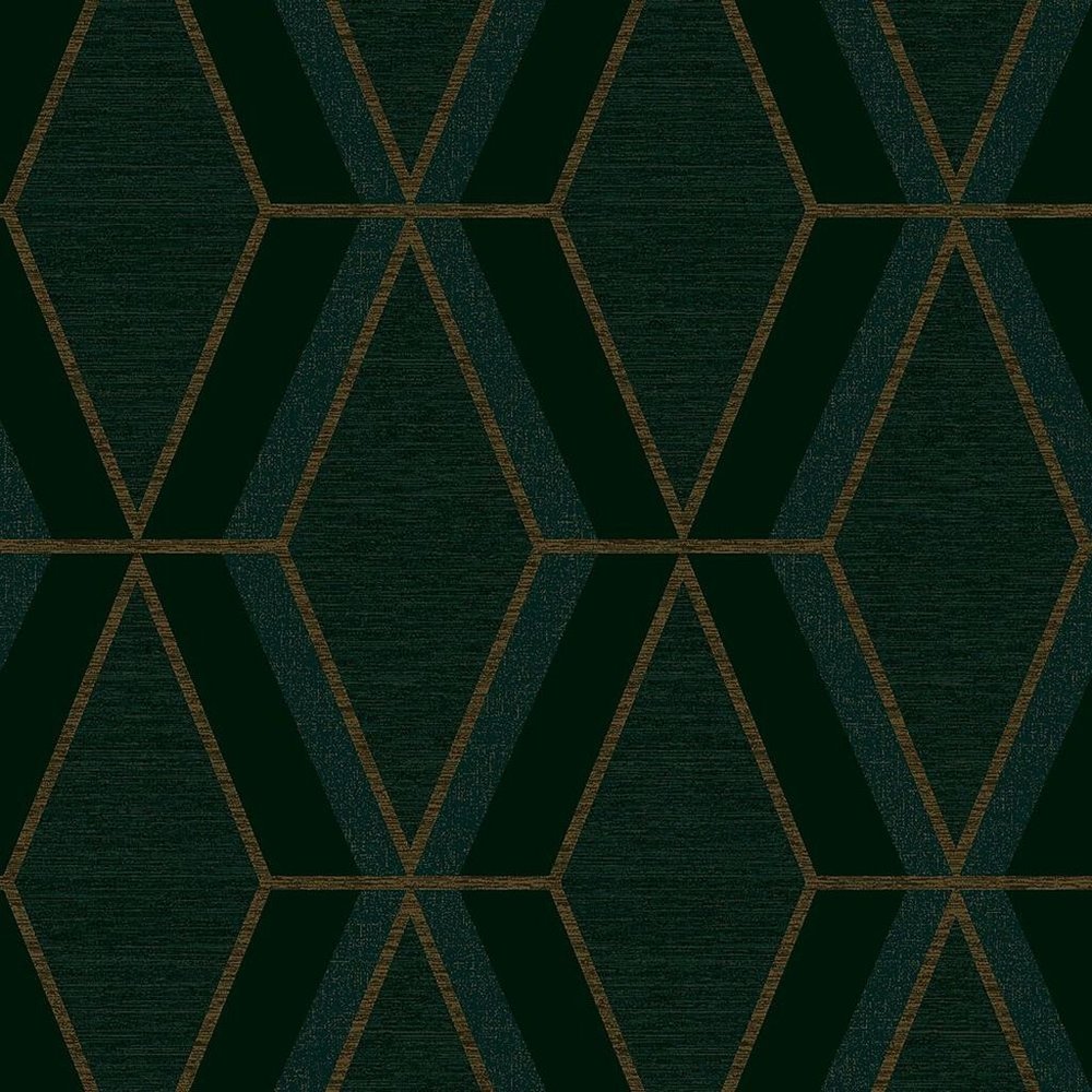 Next Optical Triangle Green Wallpaper