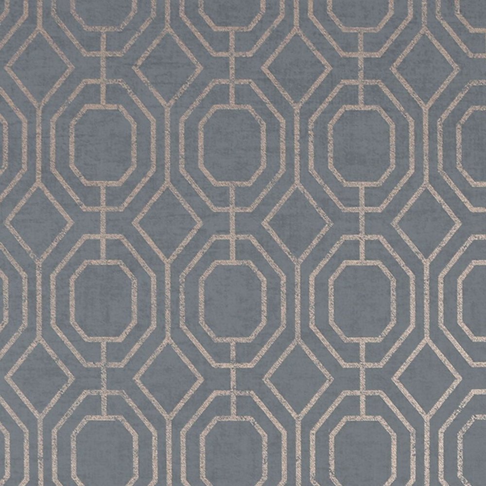 Luxe Geo Charcoal Wallpaper