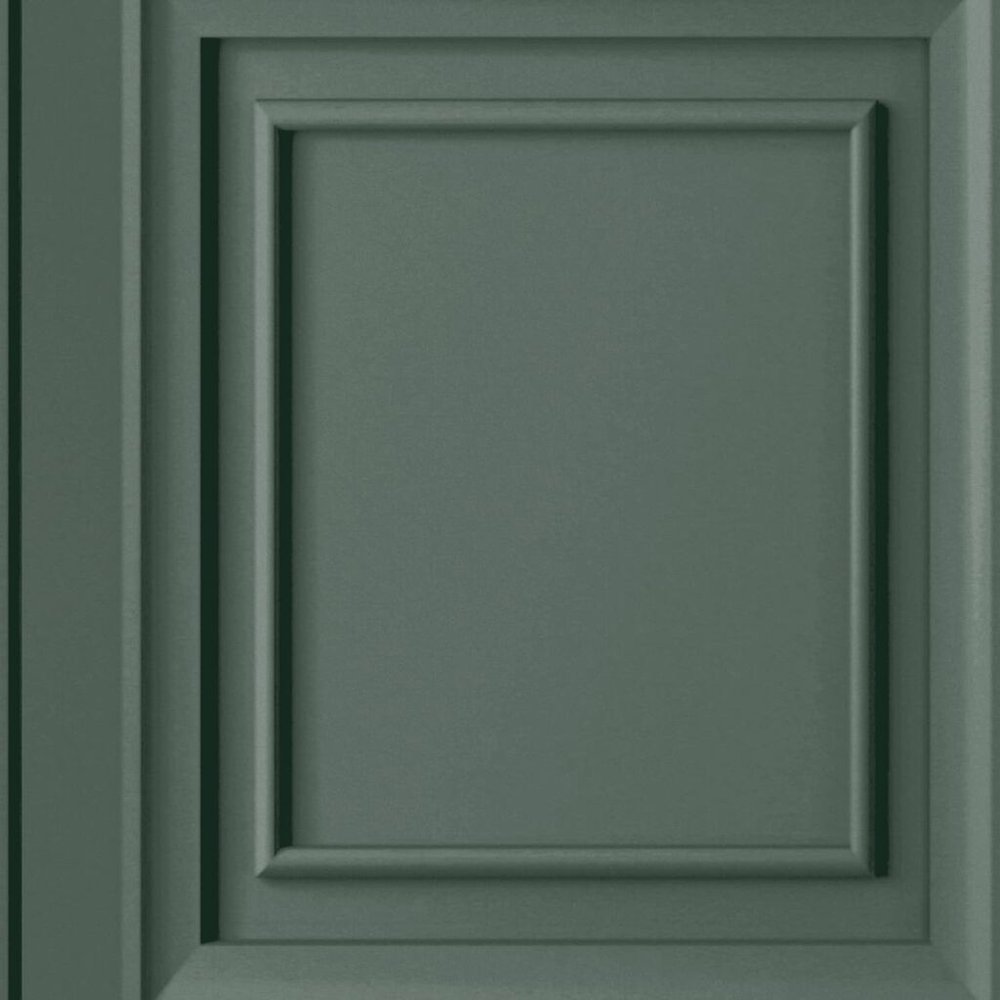 Laura Ashley Redbrook Wood Panel Fern Green Wallpaper